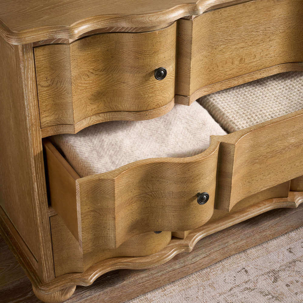 Aureum Grande 3 Drawer Chest, Weathered Oak